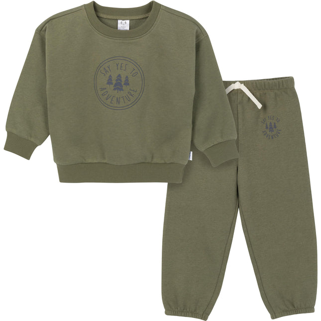Gerber Baby Boys Toddler 2-Piece Fleece Sweatshirt