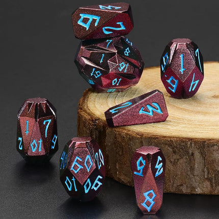 FONVGOGO Metal DND Dice Set for Dungeons and Dragon Gift RPG Collection DM