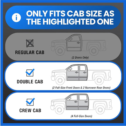 Tyger Auto Caja de almacenamiento bajo el asiento Consola para Chevy Silverado 1500/GMC Sierra 1500 de 2019-2024; 2500 3500 de 2020-2024 | Doble cabina y cabina doble | TG-CB5C8838