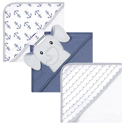 Hudson Baby Unisex Baby Cotton Rich Hooded Towels,