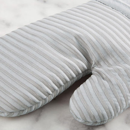 KITCHENAID Quilted Cotton Terry Cloth Oven Mitt, Pot Holder, Kitchen Towel 4-Pack Set, Heat Resistant, Silicone Grip, Gift Set, Matte Grey, 16"x26", 7"x13" & 7"x10"
