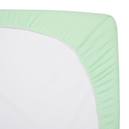 American Baby 100% Natural Cotton Value Jersey Knit Fitted Pack N Play Playard Sheet, Mint, Soft Breathable, for Boys and Girls