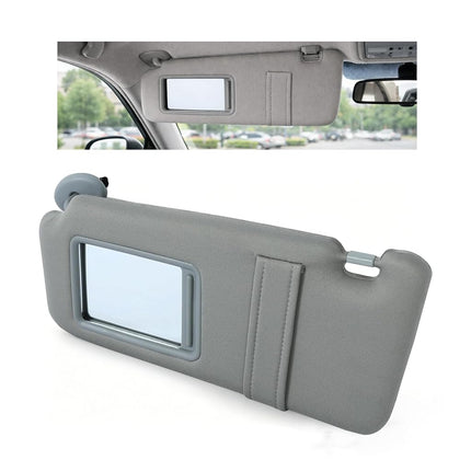ALMULOO Driver Side Sun Visor Compatible with 2007 2008 2009 2010 2011 Toyota Camry with Or Without sunroof Without Light Gray Replacement for 74320-06800-B0 04002-30706-B0