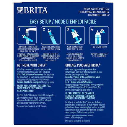 Brita Water Bottle Replacement Filters, BPA Free, 6 Count