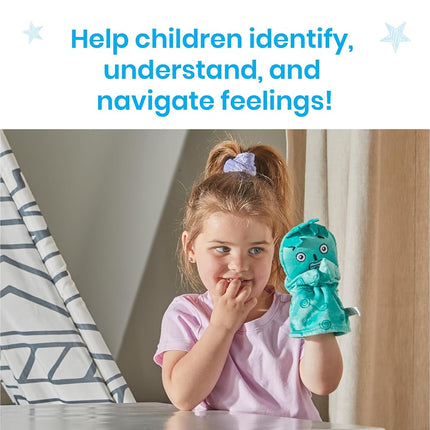 Learning Resources Feelings Family Hand Puppets Loved, Nervous, Frustrated, Lonely & Excited, Social Skills Activities, Sensory Toys for Autism, Ages 18 months+