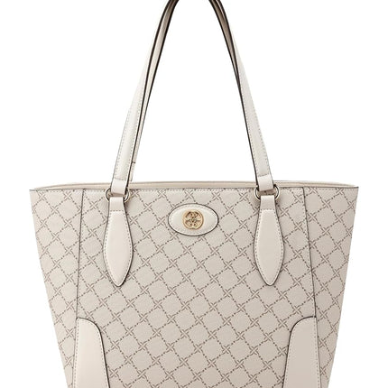 Nine West Women's Innes Small etta, Tote, Purse, ava, Bag, Designer, Mushroom Logo Milk