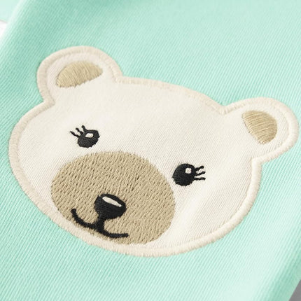 Gymboree Leggings para niñas y bebés, oso polar menta, 18-24 meses