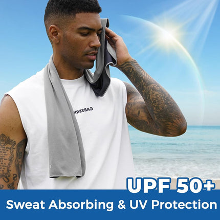 Sukeen Cooling Towels 6 Pack (40"x12") for Neck and Face, Quick Dry Sport Camping Cold Towel for Hot Weather