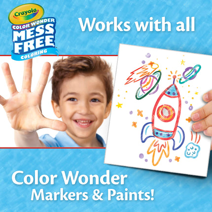 CRAYOLA Color Wonder Coloriage sans dégâts, Pages à colorier vierges, Lot de 50, Recharges de pages imprimables, Petit