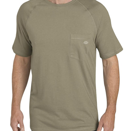 Dickies Men's Short Sleeve Performance Cooling Tee, Desert Sand, 2T