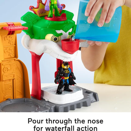 Imaginext DC Super Friends Batman Toy The Joker Funhouse Playset Color Changers with 2 Figures & Accessories for Ages 3+ Years,HMX55