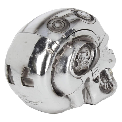 Nemesis Now T-800 Terminator Box 18cm – Official Terminator 2 Skull Storage Box with Red Eyes, Metallic Finish Collectible