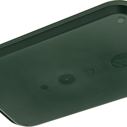 Carlisle FoodService Products Cafe Fast Food Cafeteria Tray with Patterned Surface for Cafeterias, Fast Food, and Dining Room, Plastic, 16.31 x 12.06 x 0.7 Inches, Forest Green, (Pack of 24)