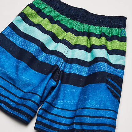 Kanu Surf Big Boys Echo Stripe Swim Trunks Blue 8