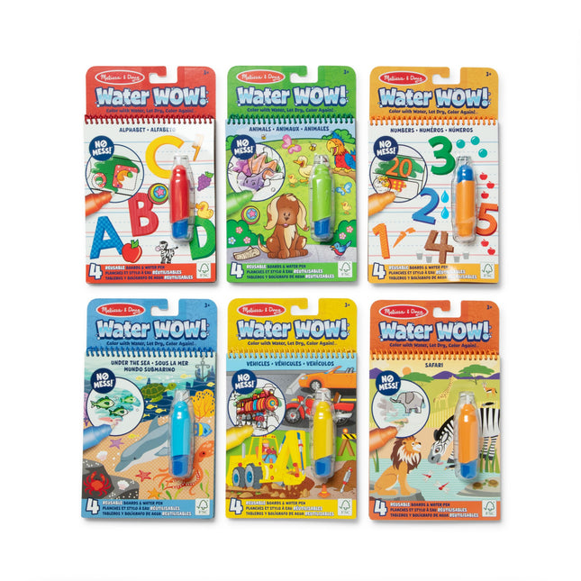 Melissa & Doug Water Wow! Bundle 6-Pack: Animals, 