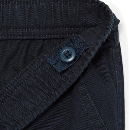 The Children's Place Boys' Pull on Cargo Pants, Black/Flax/Gray/New Navy 4-Pack, 12