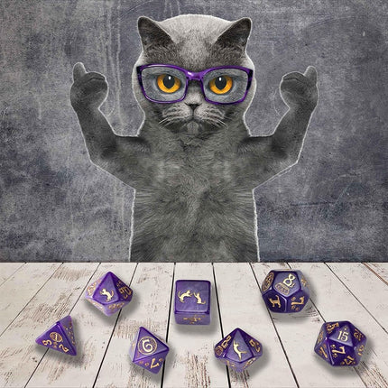 Q-Workshop Cats Dice Set: Purrito