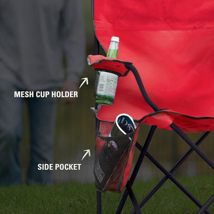Coleman 2000020264 Silla portátil de camping Cooler Quad, roja