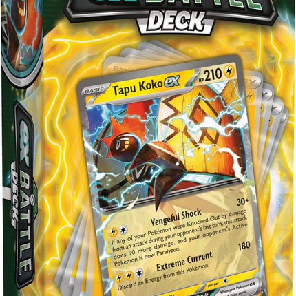 Pokémon TCG: Baraja ex de Combate (Tapu Koko ex O Iron Leaves ex)