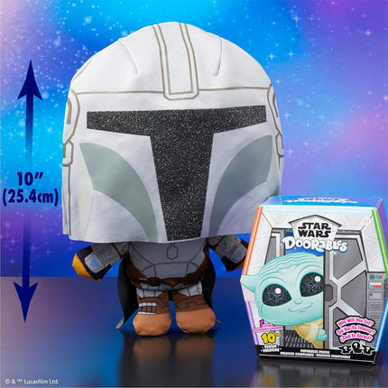 Star Wars™ Doorables Puffables Plush – Star Wars: The Mandalorian™, 10-inch Squishy Plush Featuring Glitter Eyes, Styles May Vary, Kids Toys for Ages 3 Up, Gifts and Presents