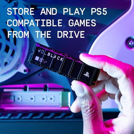 WD_BLACK SN850P 8TB PS5 SSD, Officially Licensed for PlayStation 5, Read Speeds Up to 7200 MB/s, M.2 2280 PCIe NVMe, Exclusive Heatsink Design, Internal Gaming SSD