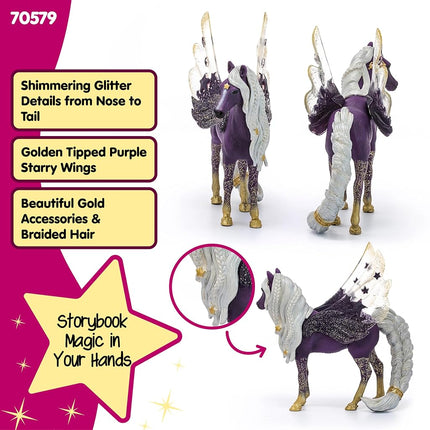 Schleich Bayala - Star Pegasus, Mare Toy Figurine - Kids Ages 5+ | 70579