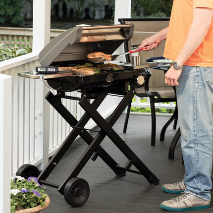 Cuisinart CGS-134 Juego de herramientas para barbacoa con guante para parrilla, rojo (3 piezas)