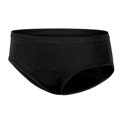 Hanes Girls' Comfort, Period. Boys'hort & Hipster Period Underwear, Moderate Protection, Multi-Pack, Hipster - Multi - 6 Pack, 8