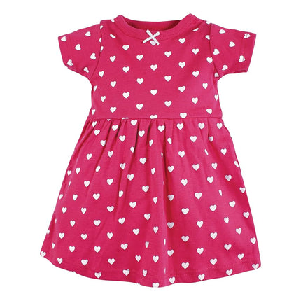 Hudson Baby Baby Girls' Cotton Dresses, Be Mine Valentine, 4T