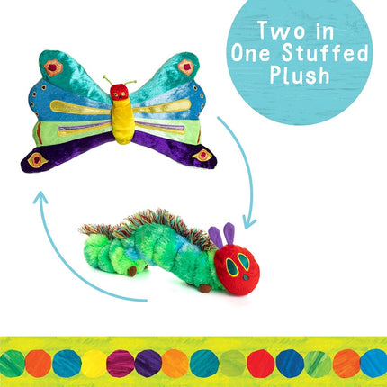 World of Eric Carle, The Very Hungry Caterpillar Reversible Caterpillar/Butterfly Plush by Kids Preferred