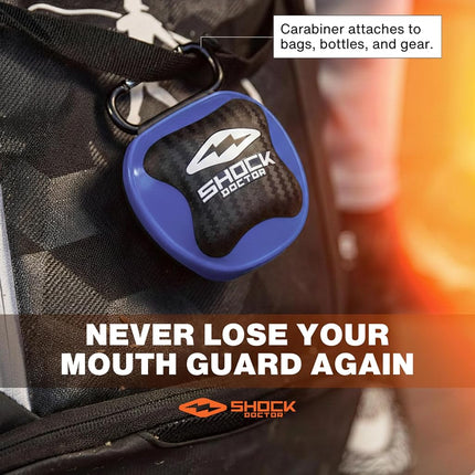 Shock Doctor Men's Case Mouthguard, Orange, One Size