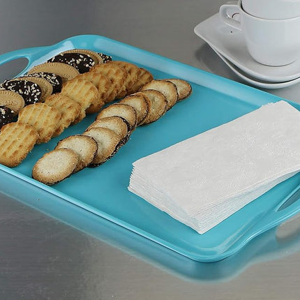 Calypso Basics by Reston Lloyd Melamine Rectangular Tray, Turquoise
