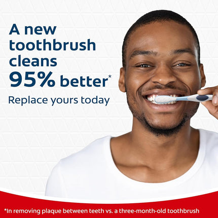Colgate 360 Whole Mouth Clean Toothbrush, Adult Soft Toothbrushes, 5 Pack