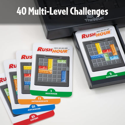 ThinkFun Rush Hour Traffic Jam Logic Game - Engaging STEM Toy for Kids Age 8 and Up | Enhances Reasoning & Planning Skills | Over 20 Awards Winner | Trusted Worldwide Seller for Over 20 Years