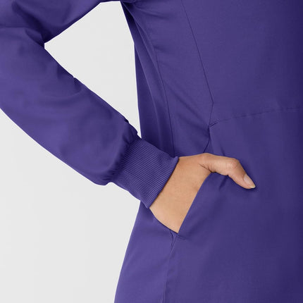 WonderWink womens Jacket, Grape, Large