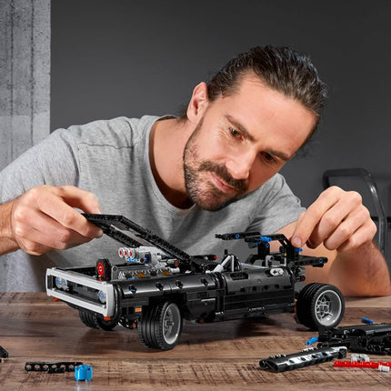 LEGO Technic Fast & Furious Dom's Dodge Charger 42111 Race Car Building Set, New 2020 (1.077 pieces)