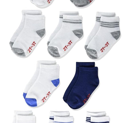 Hanes Chaussettes légères EZ Sort à la cheville pour bébés garçons et tout-petards, paquet de 10 paires