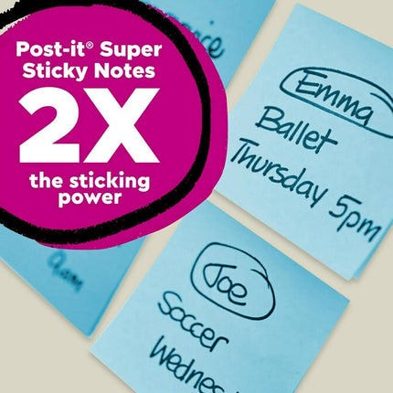 Post-it 100% Recycled Paper Super Sticky Pop-up Notes, 2X The Sticking Power, 3x3 in, 6 Pads, 70 Sheets/Pad, Oasis Collection (R330R-6SST)
