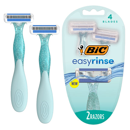 EasyRinse, Women's Disposable Razors, 2 Razors, BI
