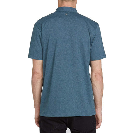 Volcom Men's Banger Polo Shirt, Airforce Blue, Medium