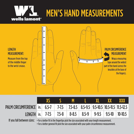 Wells Lamont Mens 1202 Winter Gloves, Saddletan, Large Pack of 1 US