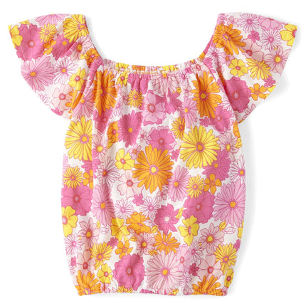 The Children's Place Girls' Short Puff Sleeve Fash