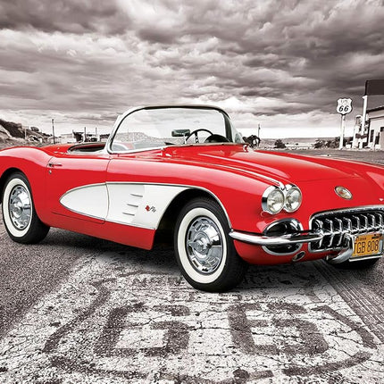 EuroGraphics 1959 Corvette Driving Down Route 66 1000-Piece Puzzle