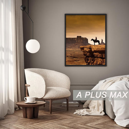 A PLUS MAX 17x22 Picture Frame Set of 3 Black Light Weight Wall Mount
