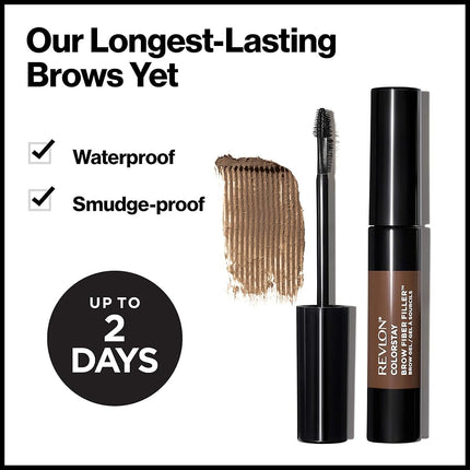REVLON ColorStay Brow Fiber Filler Brow Gel Dark Brown