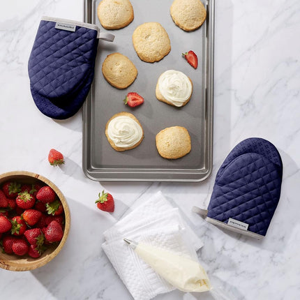 KitchenAid Asteroid Mini Oven Mitt Set, Cobalt