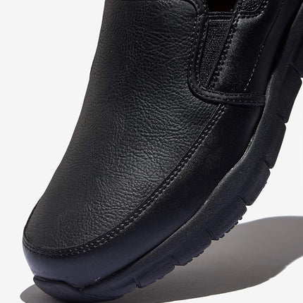 Skechers Men's Nampa-Groton Food Service Shoe, Black Polyurethane, 8