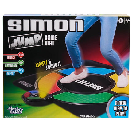 Just Play Hasbro Simon Jump Game Mat with Lights and Sounds, Electronic Memory Games for Kids, Kids Toys for Ages 8 Up