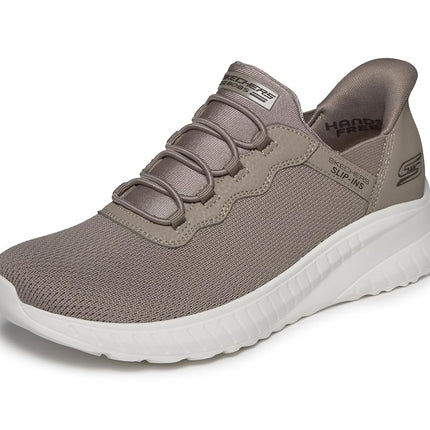 Skechers Women's Squad Chaos Slip-Ins Trainer, Taupe, 4.5 UK