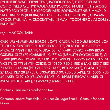 Pupa Milano True Lips Blendable Lip Liner - 029 Fire Red for Women 0.042 oz Lip Pencil
